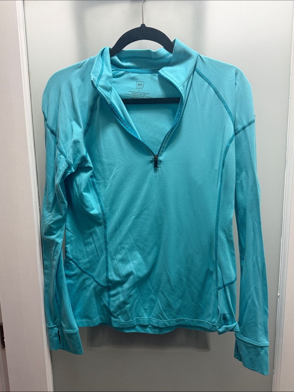 REI Light Aqua Quarter-Zip Active Pullover - Women
